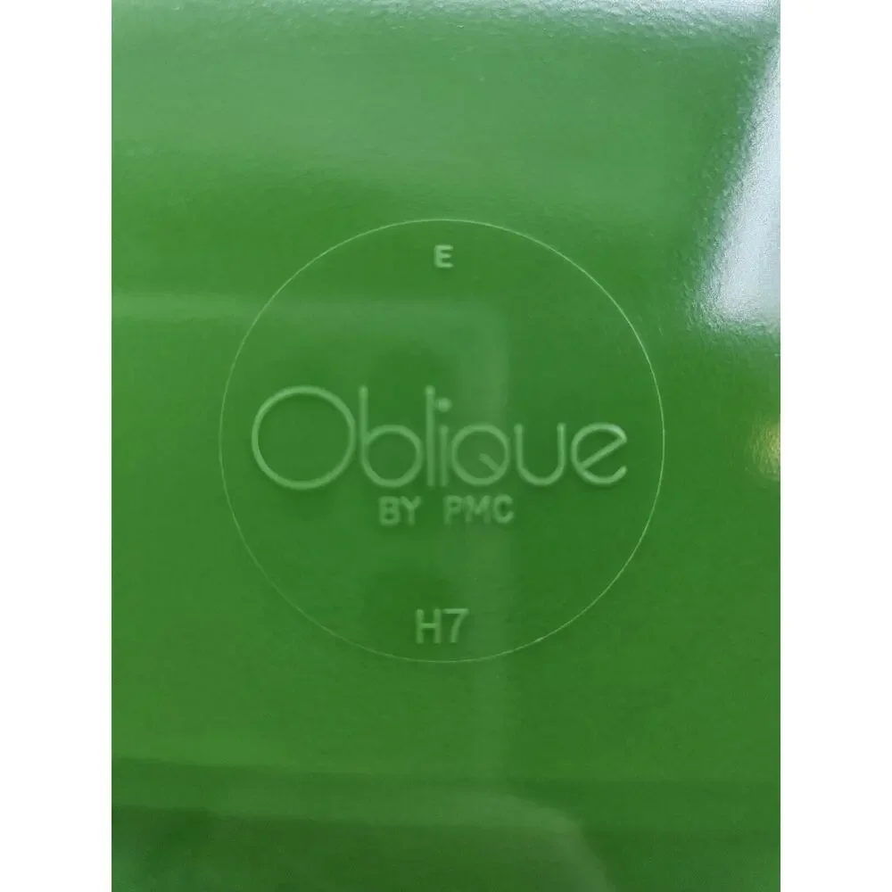 4 Vintage Oblique PMC Green Stacking Melamine Luncheon Plates 7 inch-FREE SHIP